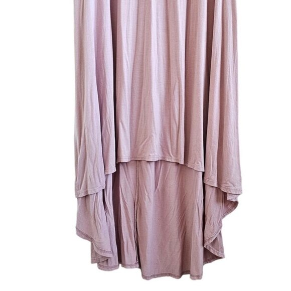 PinkBlush Ruffle Off Shoulder  Mermaid Maternity Photoshoot Gown/Dress mauve XL - Picture 8 of 13